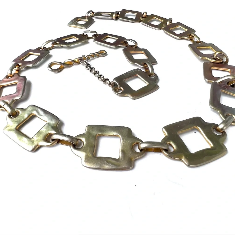 Vintage Belt Go Go Chain Link Metal Wear As You Want Flair Retro Accessory